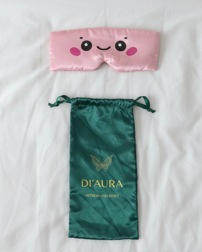 Luxury Bamboo Silk Sleep Mask (Cute Girl)