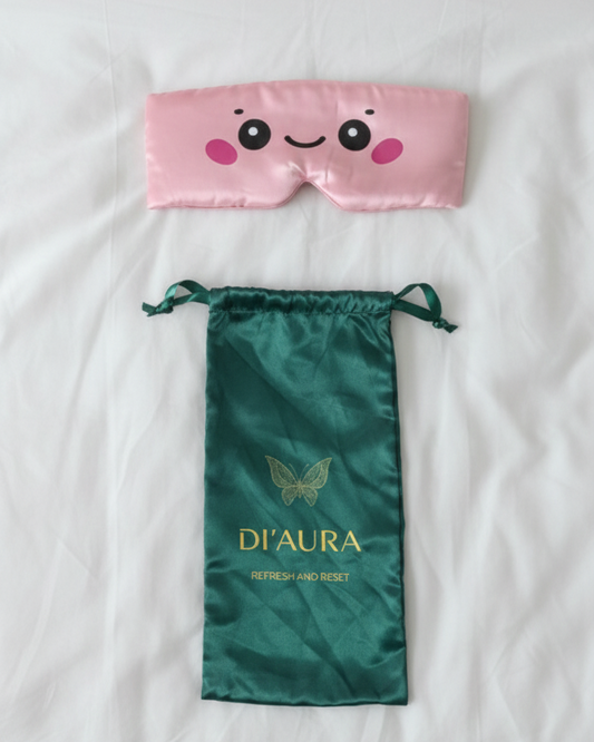 Luxury Bamboo Silk Sleep Mask (Cute Girl)