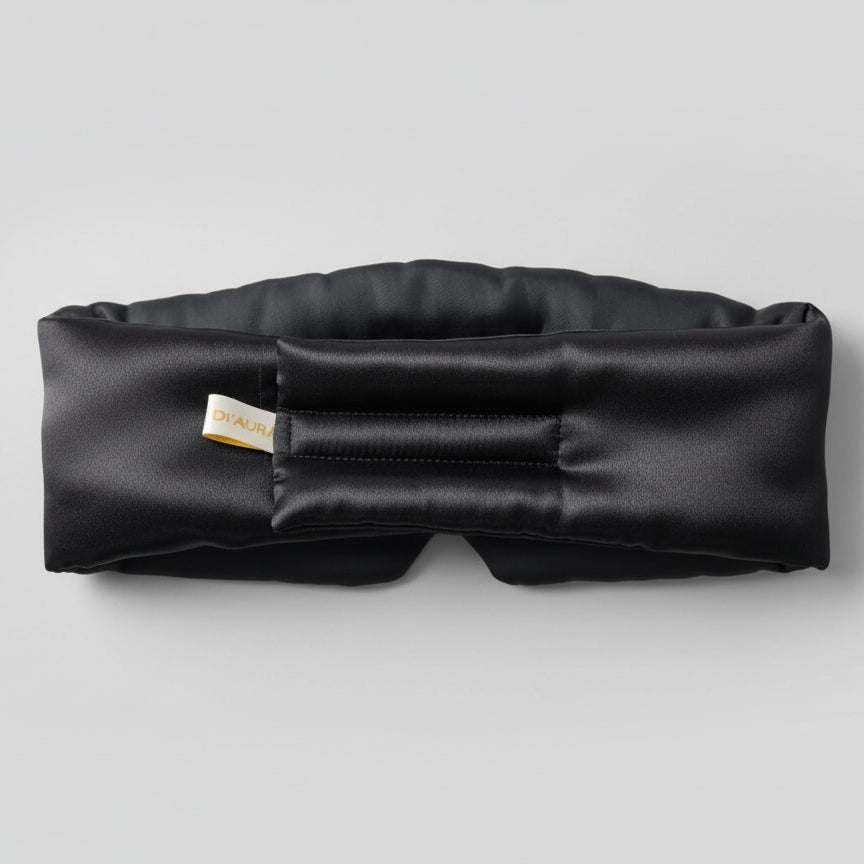 Luxury Bamboo Silk Sleep Mask (DI'AURA Black)