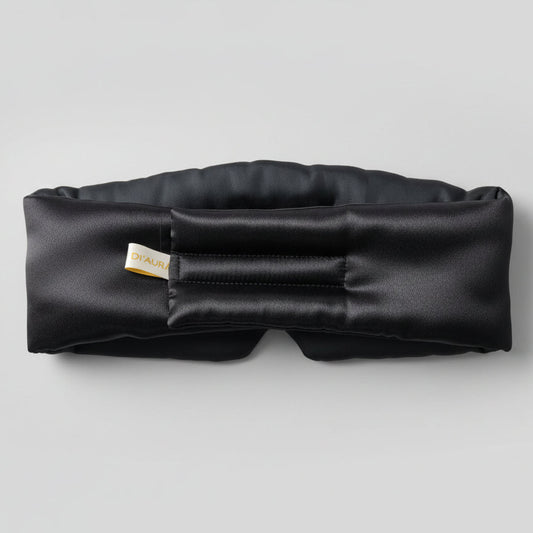 Luxury Bamboo Silk Sleep Mask (DI'AURA Black)