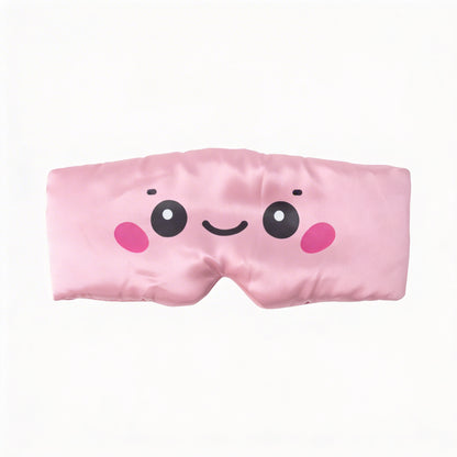 Luxury Bamboo Silk Sleep Mask - Cute Pink | DI'AURA