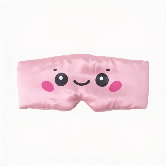 Luxury Bamboo Silk Sleep Mask - Cute Pink | DI'AURA