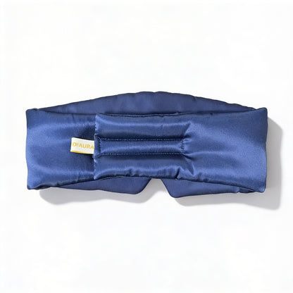 Luxury Bamboo Silk Sleep Mask – Evil Eye Blue | DI'AURA