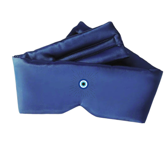 Luxury Bamboo Silk Sleep Mask (Mati Blue)