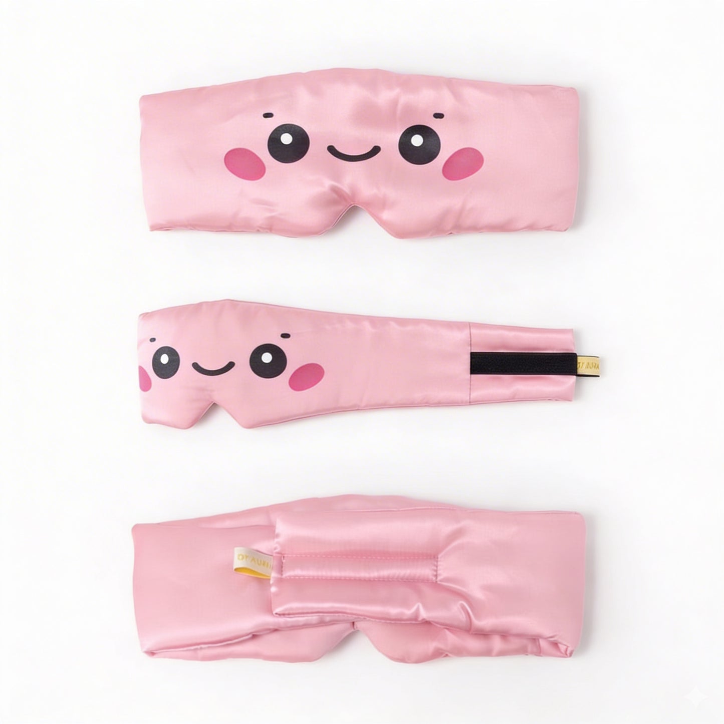 Luxury Bamboo Silk Sleep Mask - Cute Pink | DI'AURA